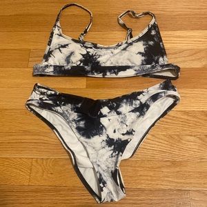 Black and white bikini